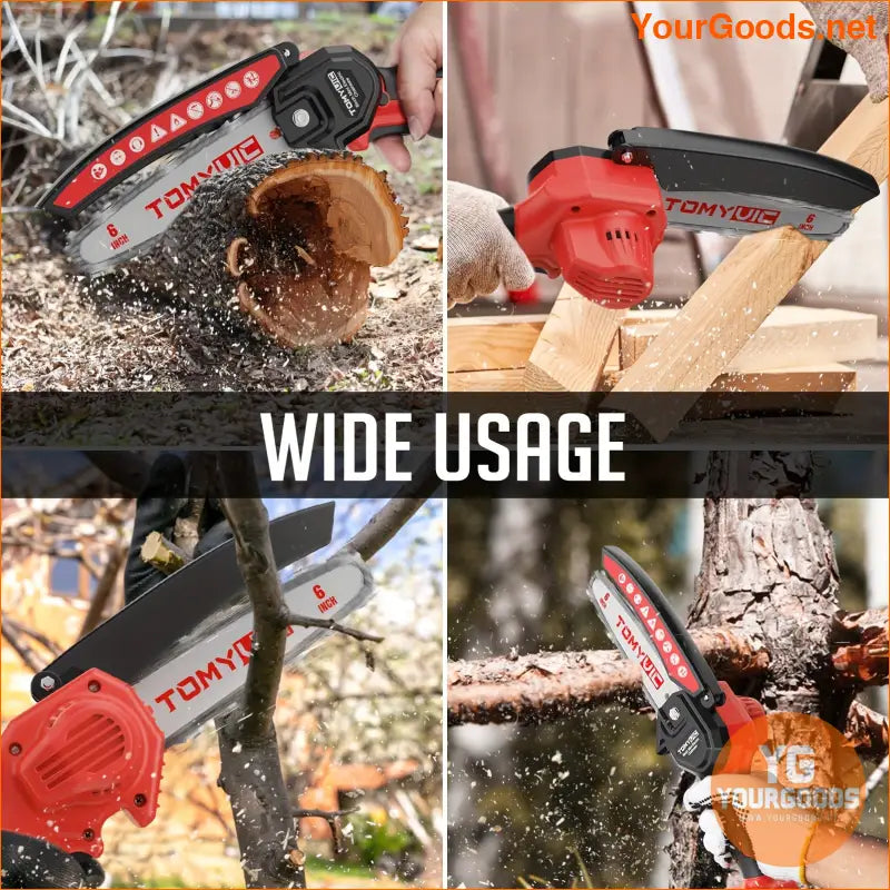 Compact Cordless Mini Chainsaw Powerful and Portable - YourGoods Online Shop