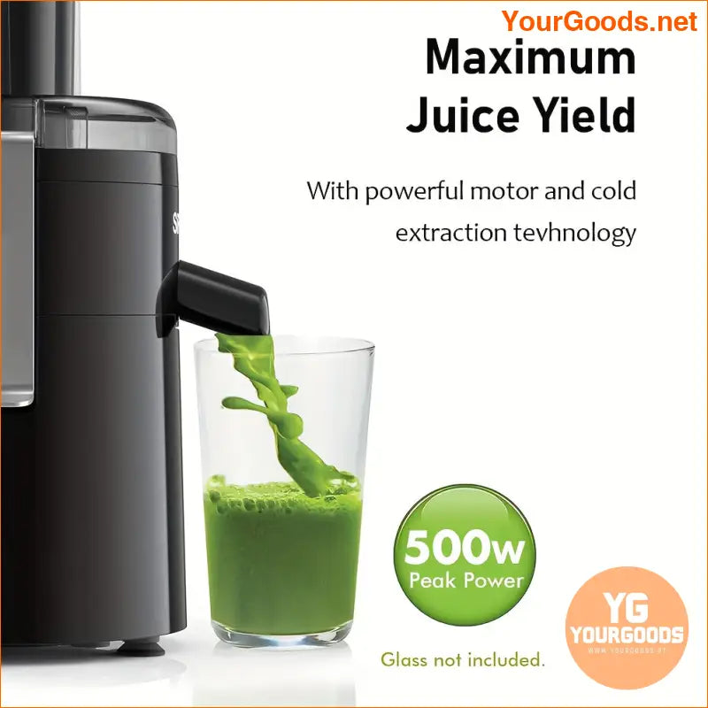 Compact HighYield Centrifugal Juicer for Fruits Veggies BPAFree - YourGoods Online Shop