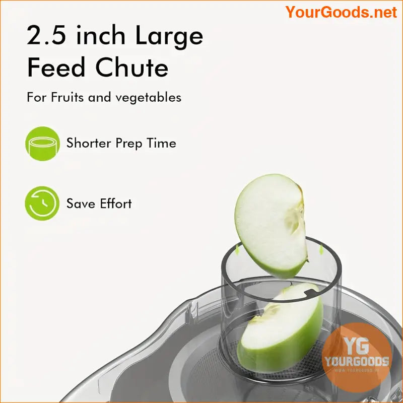 Compact HighYield Centrifugal Juicer for Fruits Veggies BPAFree - YourGoods Online Shop