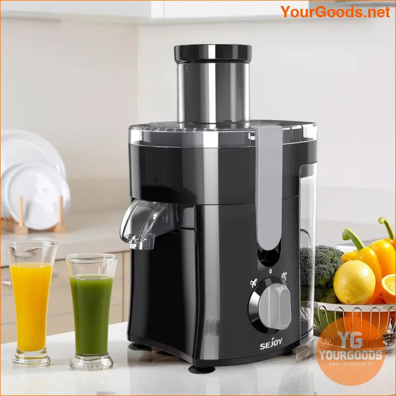 Compact HighYield Centrifugal Juicer for Fruits Veggies BPAFree - YourGoods Online Shop