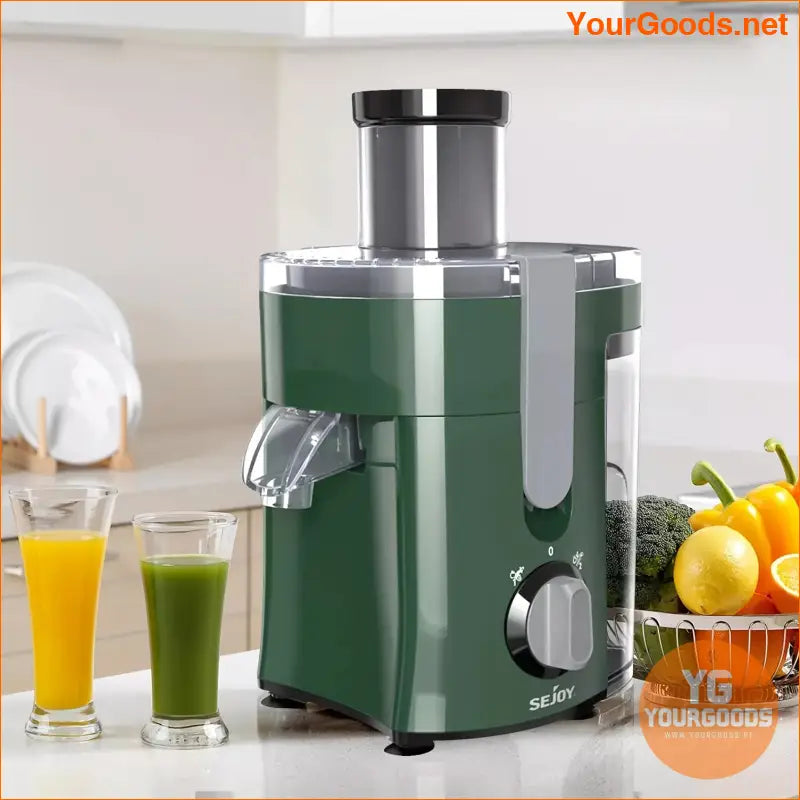 Compact HighYield Centrifugal Juicer for Fruits Veggies BPAFree - YourGoods Online Shop