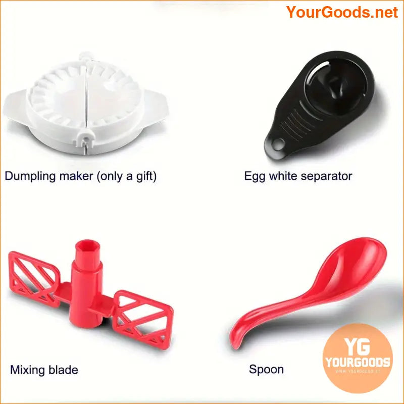 Compact MultiFunctional Manual Vegetable Chopper Mixer - YourGoods Online Shop