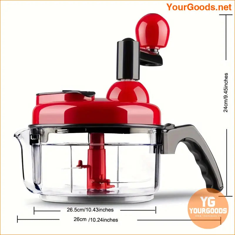 Compact MultiFunctional Manual Vegetable Chopper Mixer - YourGoods Online Shop