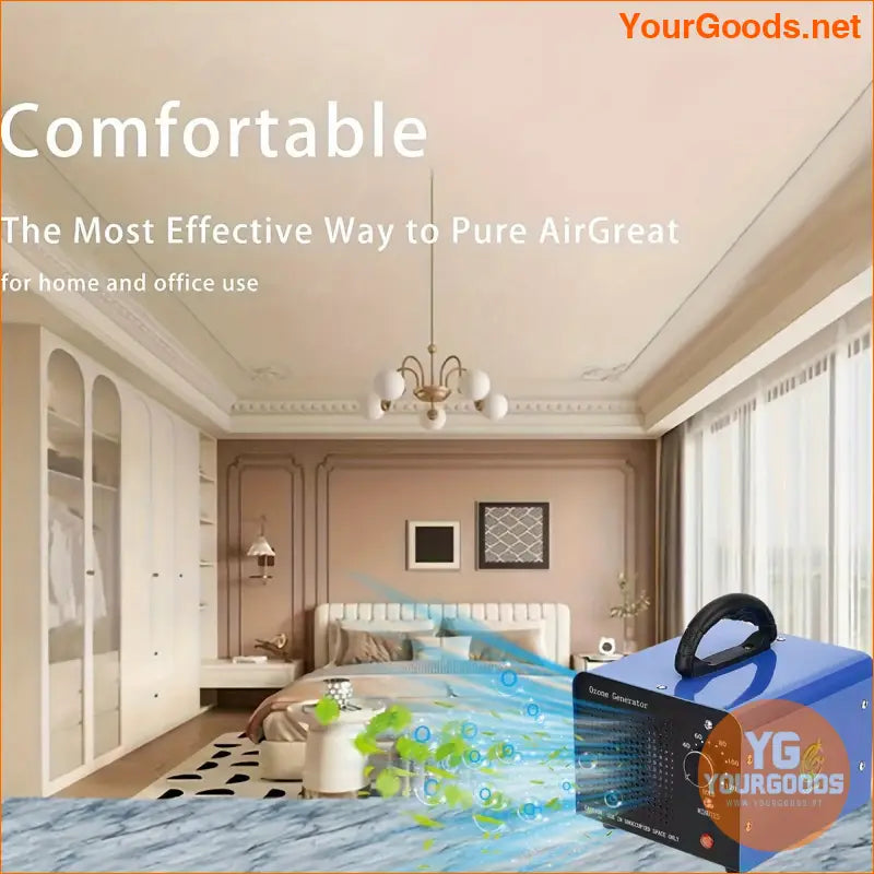 Compact Stainless Steel Ozone Air Purifier 110V 50300 Sq M - YourGoods Online Shop