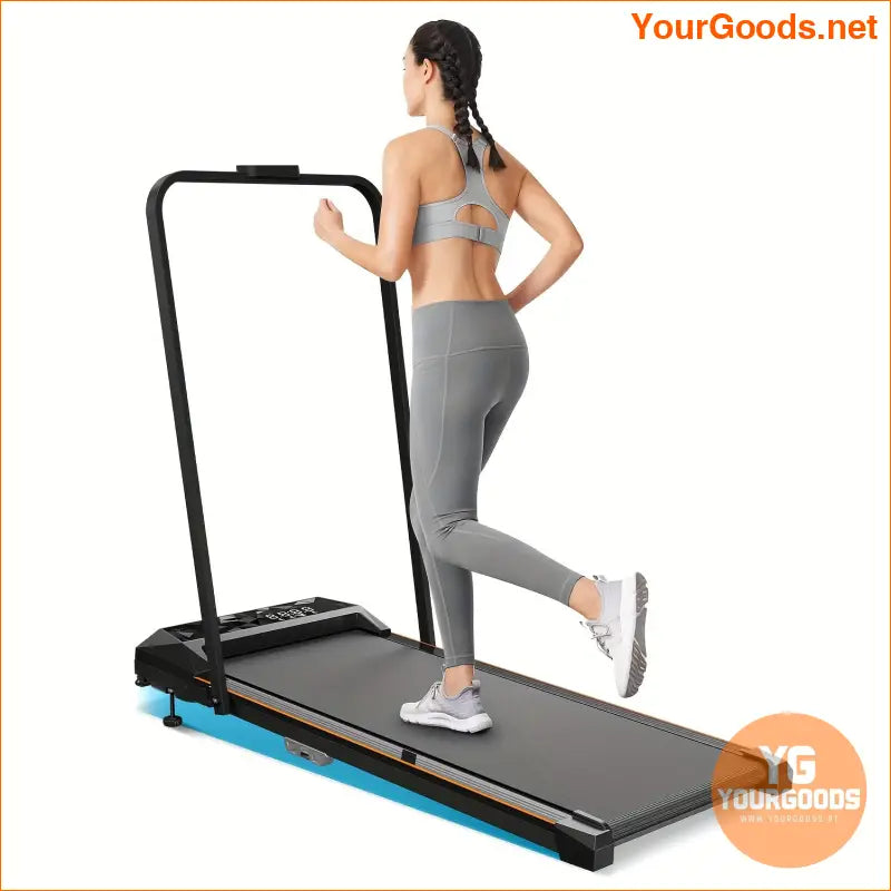 Compact Under Desk Treadmill Quiet Easy Assembly Spacious Running Area - YourGoods Online Shop