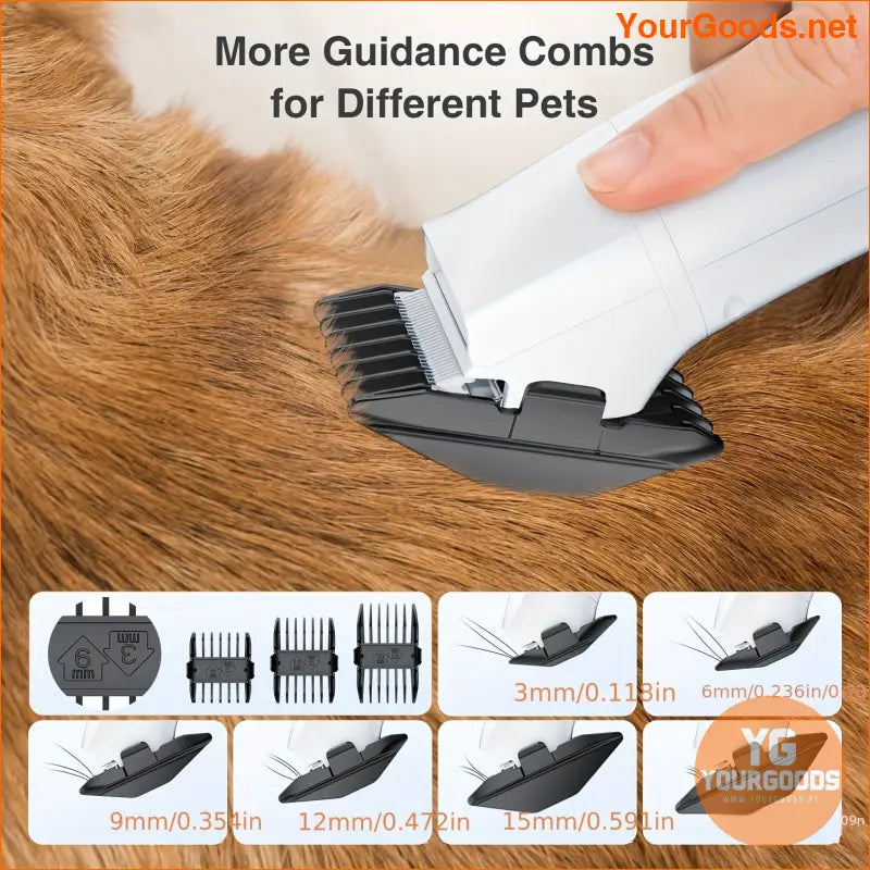 Comprehensive Pet Grooming Kit Clipper Dryer Nail Grinder Tools - YourGoods Online Shop