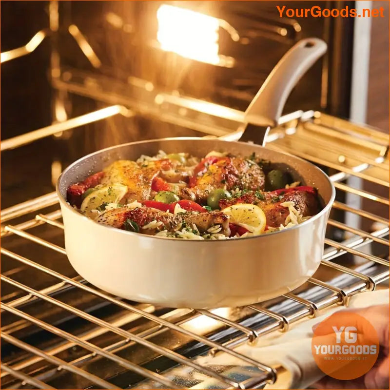 Cook Create Nonstick 3qt Aluminum Saut Pan with Lid - YourGoods Online Shop