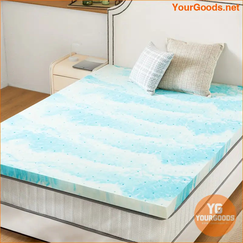 Cooling Gel Memory Foam Mattress Topper 3 Thick - YourGoods Online Shop