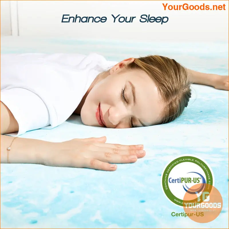 Cooling Gel Memory Foam Mattress Topper 3 Thick - YourGoods Online Shop