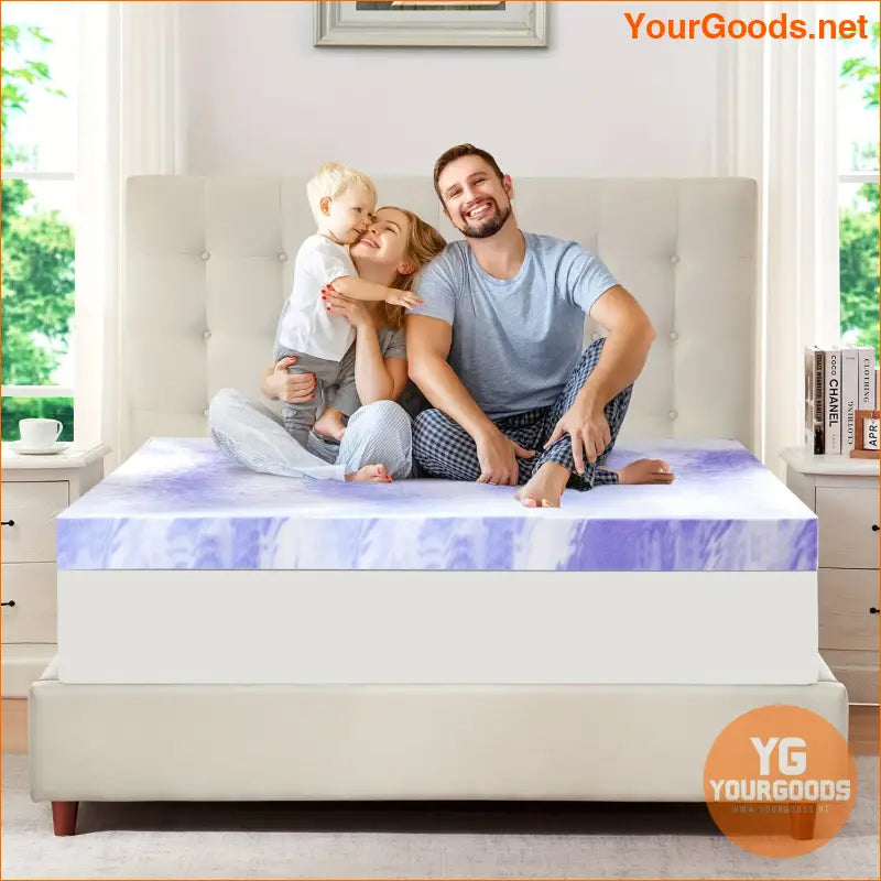 Cooling Gel Memory Foam Twin Mattress Topper Pressure Relief - YourGoods Online Shop