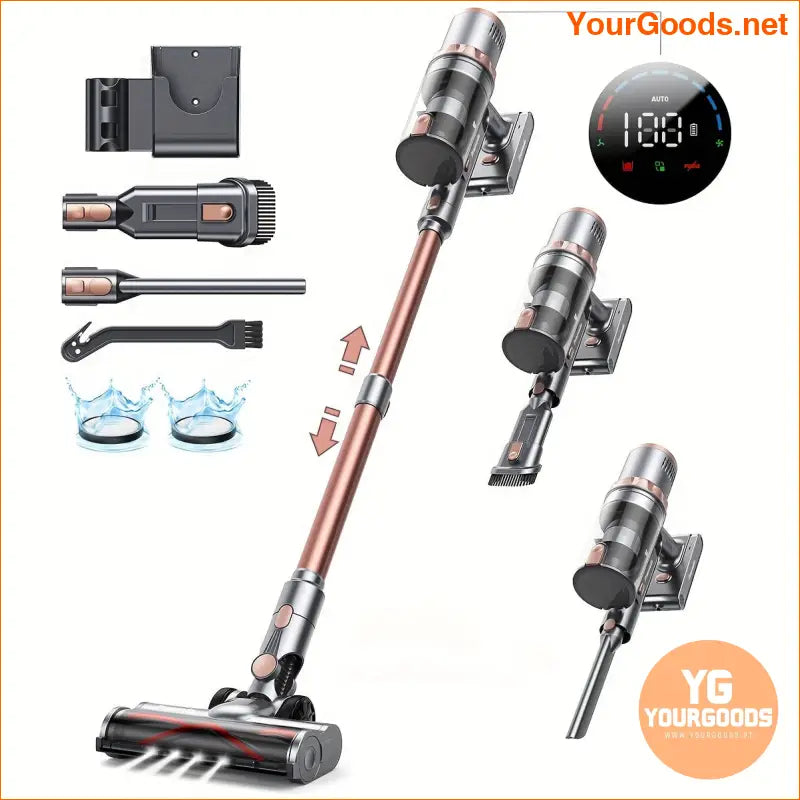 Cordless 500W Vacuum with 60min Runtime for Home Car - YourGoods Online Shop