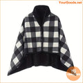 Cozy DoubleLayer Plaid Shawl Blanket Wearable Multifunctional - YourGoods Online Shop