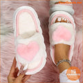 Cozy HeartShaped Womens Home Slippers - YourGoods Online Shop