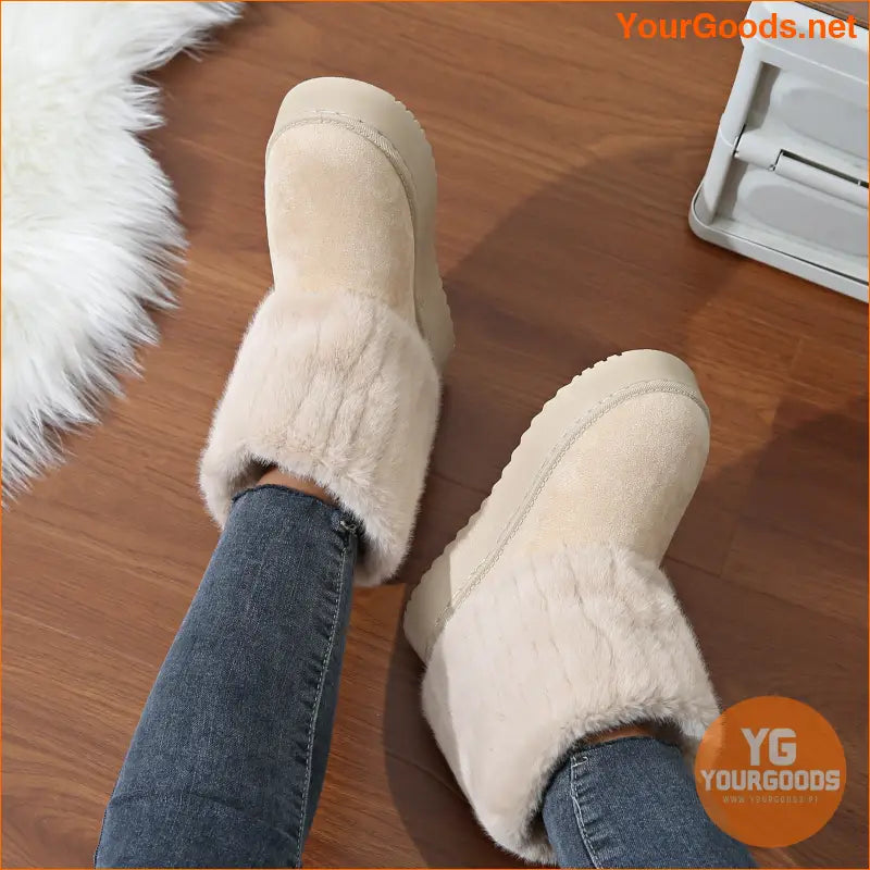 Cozy Womens Thermal NonSlip Winter Platform Boots - YourGoods Online Shop