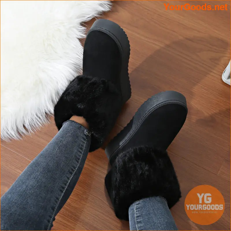 Cozy Womens Thermal NonSlip Winter Platform Boots - YourGoods Online Shop