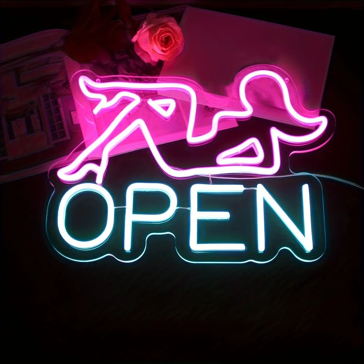 Vibrant Neon LED USB Night Light for Ladies