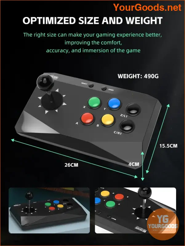 DATA FROG Y3 Arcade 4K Video Game Console with Game Arcade Keyboard Built-in 20000 Games Stick For PS1/FC/GBA Retro TV