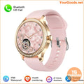 Diamond Studded Womens Smartwatch 2024 Fitness Bluetooth Call - YourGoods Online Shop