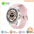 Diamond Studded Womens Smartwatch 2024 Fitness Bluetooth Call - YourGoods Online Shop