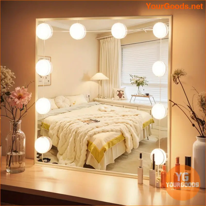 10 Bulb Dimmable LED Vanity Mirror Lights USB Adjustable Brightness - YourGoods Online Shop