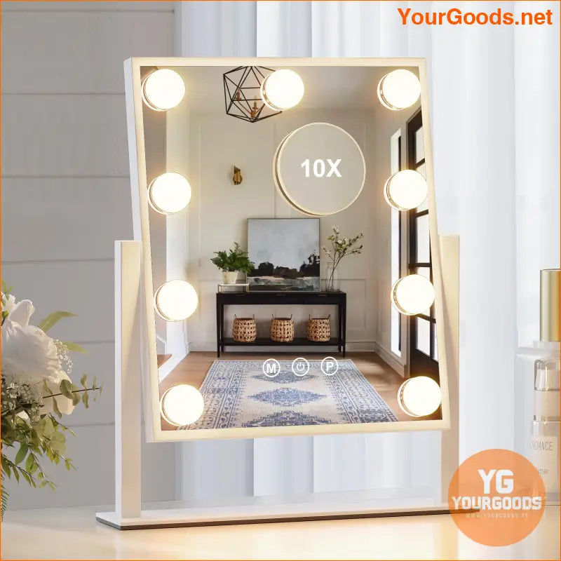 10 Bulb Dimmable LED Vanity Mirror Lights USB Adjustable Brightness - YourGoods Online Shop