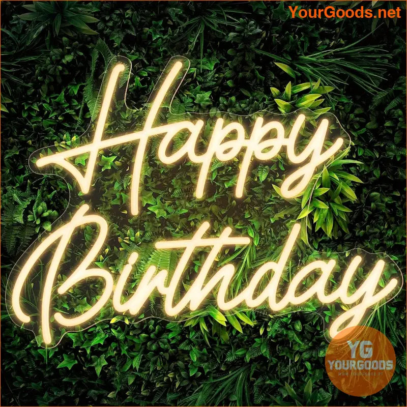 Dimmable Neon Happy Birthday Sign Perfect Party Decor - YourGoods Online Shop