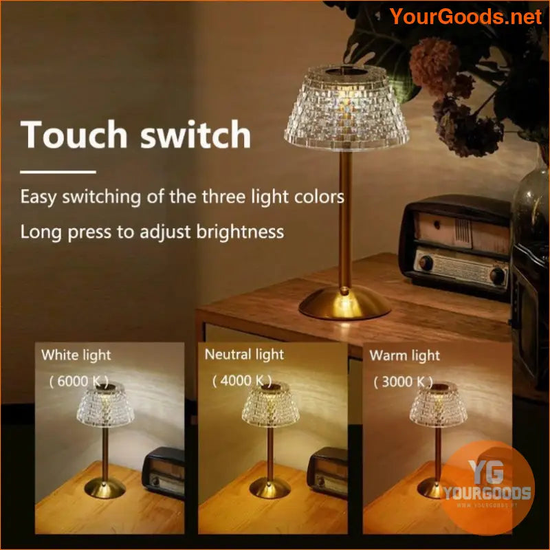 Dimmable TouchControl Portable LED Night Lamp - YourGoods Online Shop