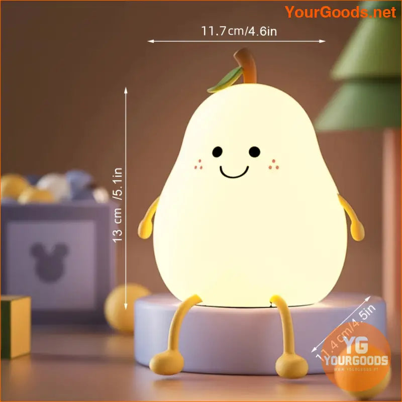 Dimmable USB Rechargeable Pear Shaped Night Light - YourGoods Online Shop