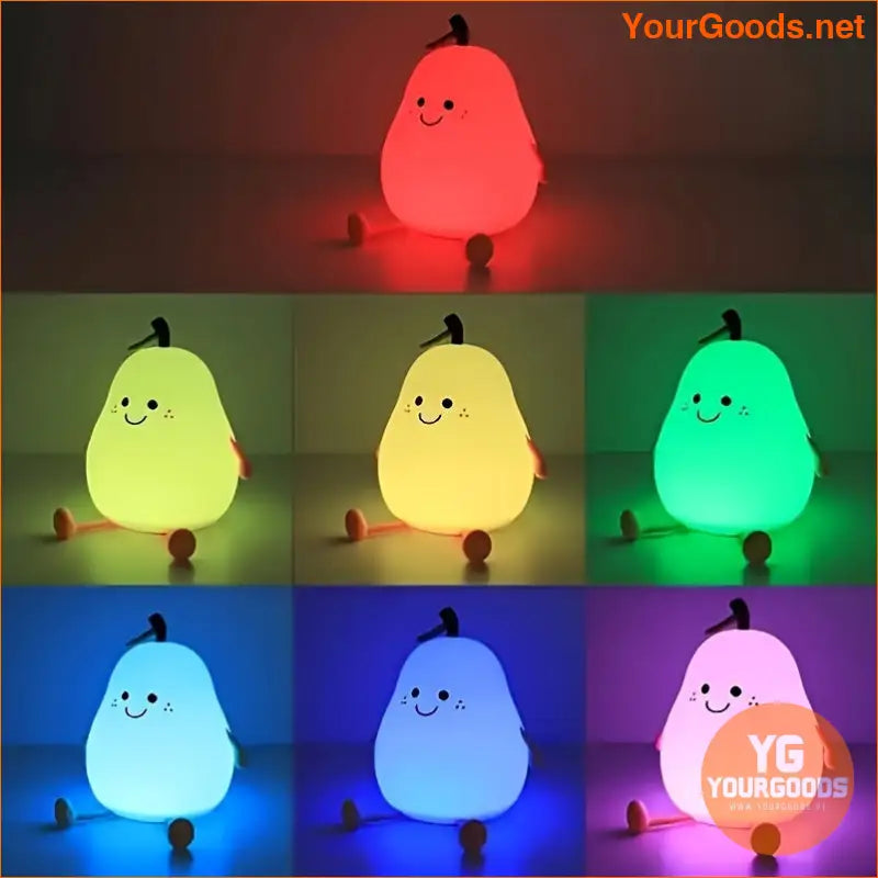 Dimmable USB Rechargeable Pear Shaped Night Light - YourGoods Online Shop