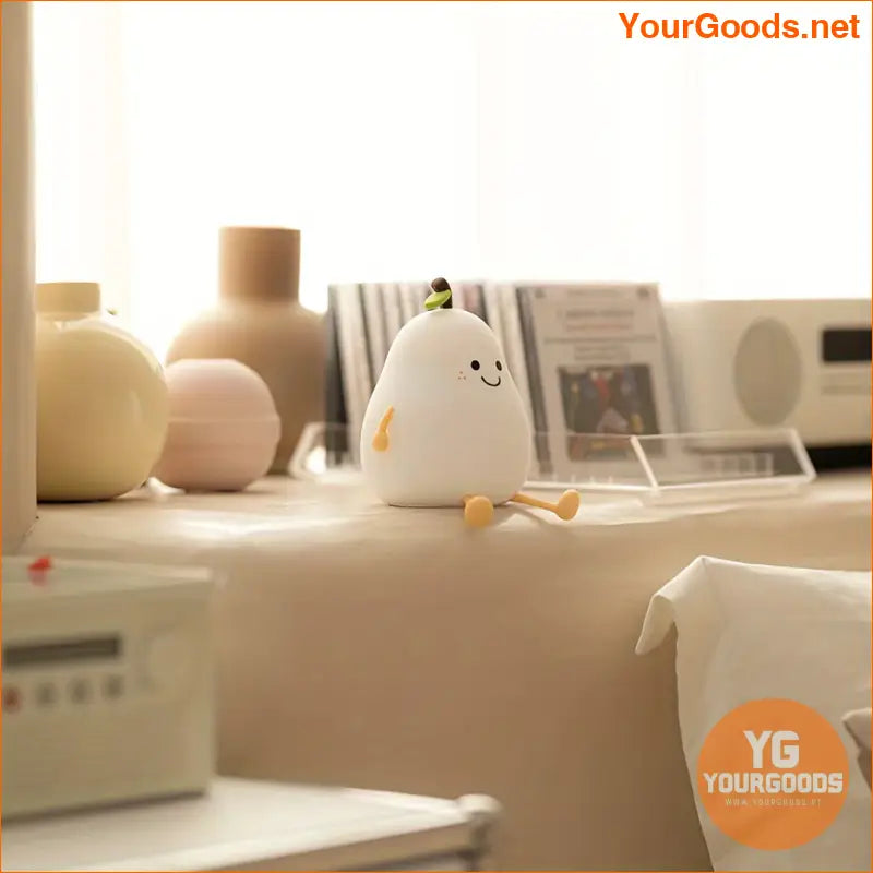 Dimmable USB Rechargeable Pear Shaped Night Light - YourGoods Online Shop