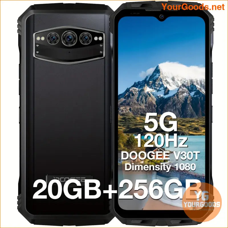 DOOGEE V30T 5G Smartphone 120Hz 108MP 12GB256GB 10800mAh - YourGoods Online Shop