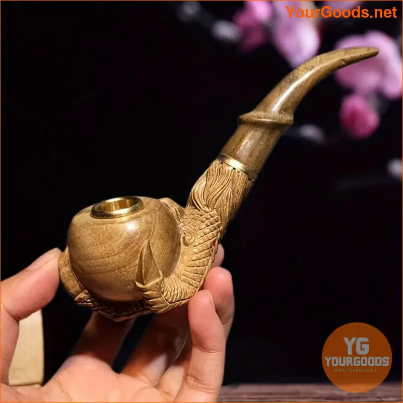 Dragon Claw Red Sandalwood Tobacco Pipe Handmade Gift - YourGoods Online Shop