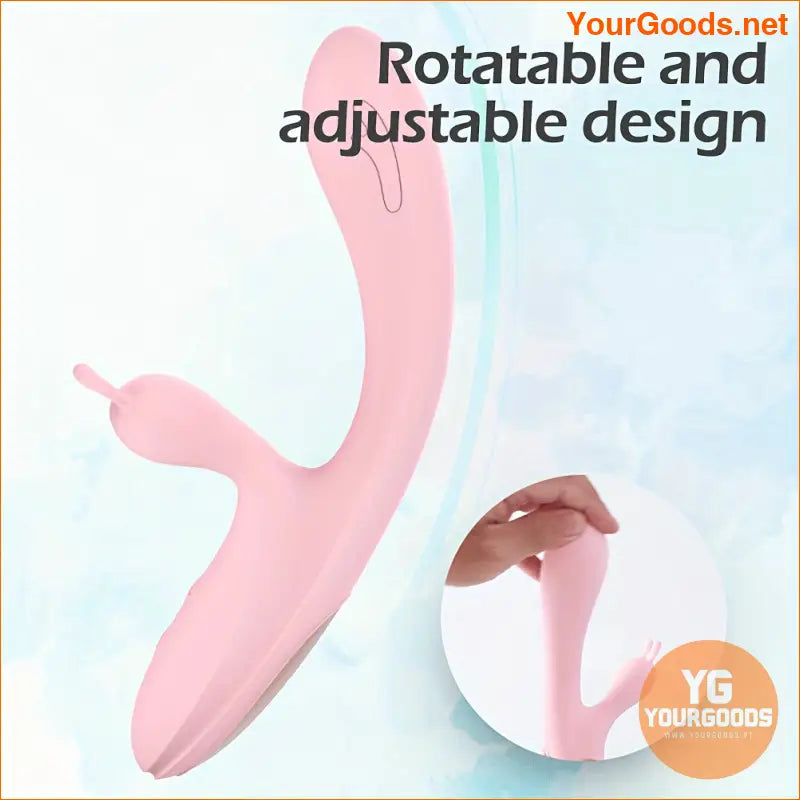 Dual Motor Adjustable Angle USB Silicone Vibrator - YourGoods Online Shop