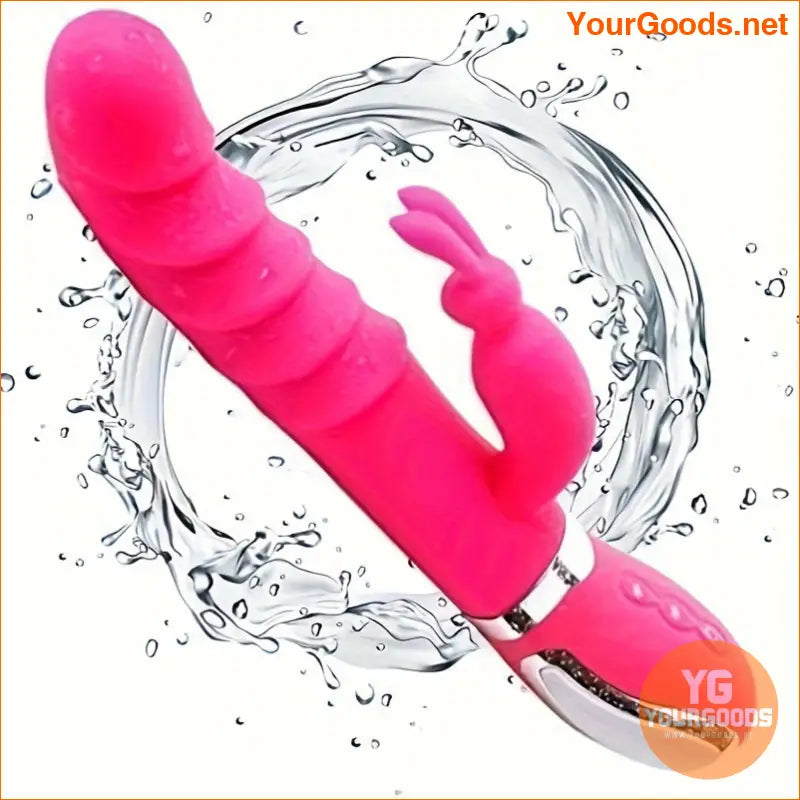 DualMotor Thrusting Rabbit Vibrator with Multiple Modes - YourGoods Online Shop