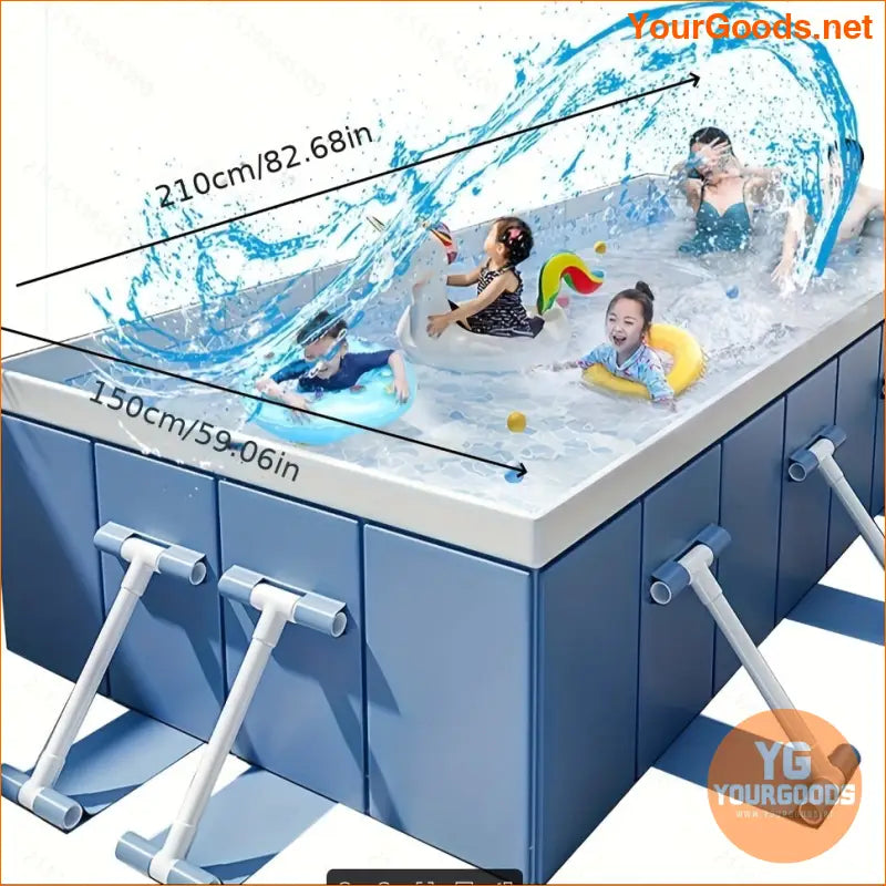 Durable Portable Foldable Family Swimming Pool for Outdoor Fun - YourGoods Online Shop