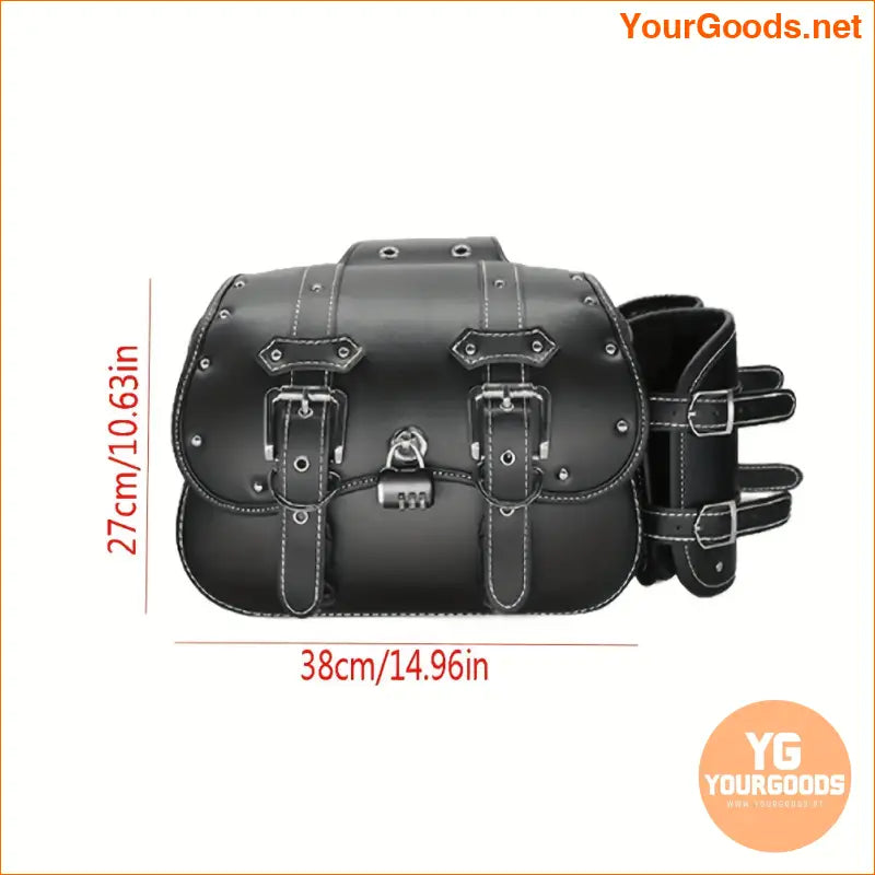 Durable PU Leather Motorcycle Saddlebags Universal Fit - YourGoods Online Shop