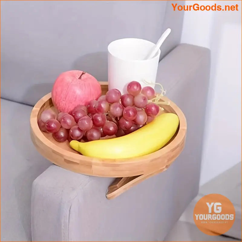 Durable Wooden Foldable Sofa Armrest Tray Space Saving Solution - YourGoods Online Shop