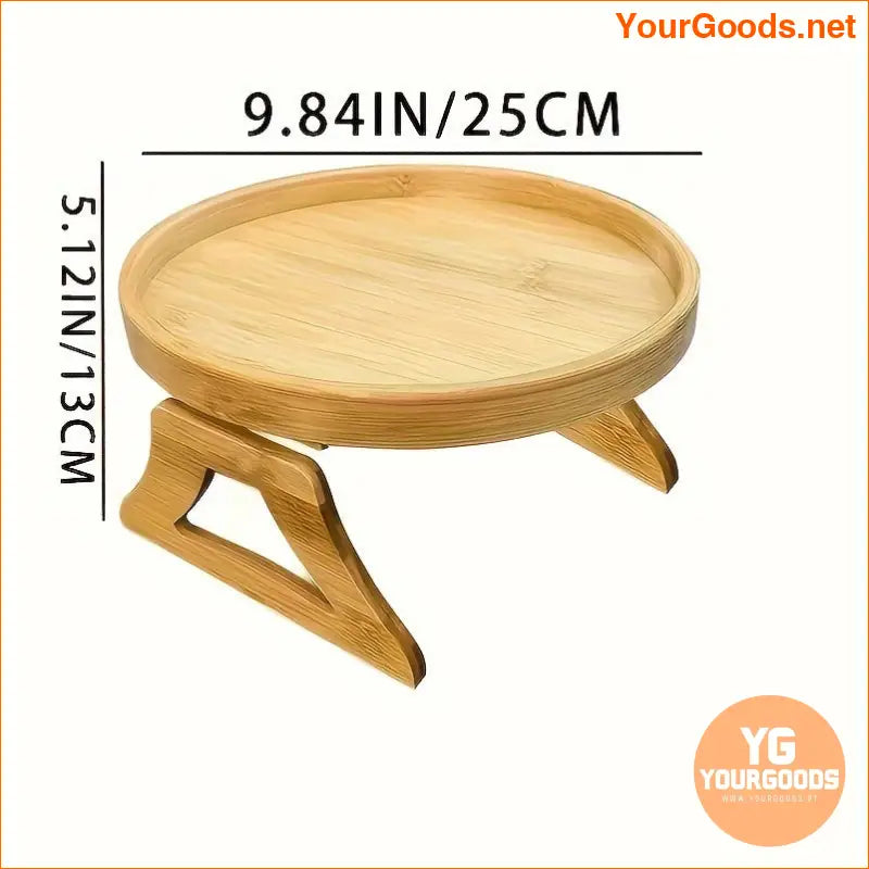 Durable Wooden Foldable Sofa Armrest Tray Space Saving Solution - YourGoods Online Shop