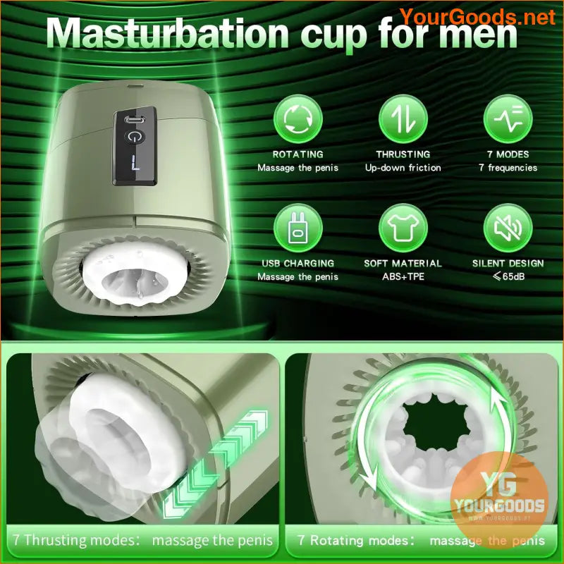 Electric Male Masturbator 7 Mode Rotating Thrusting Stroker - YourGoods Online Shop