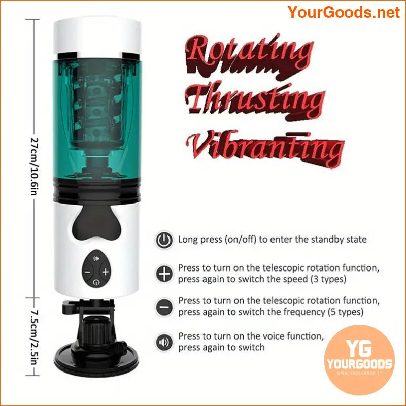 Electric Realistic Male Stroker Automatic Masturbator Cup - YourGoods Online Shop