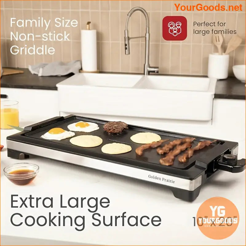 Electric Smokeless Indoor Griddle with Fast Heating Large Nonstick Cooking Plate - YourGoods Online Shop