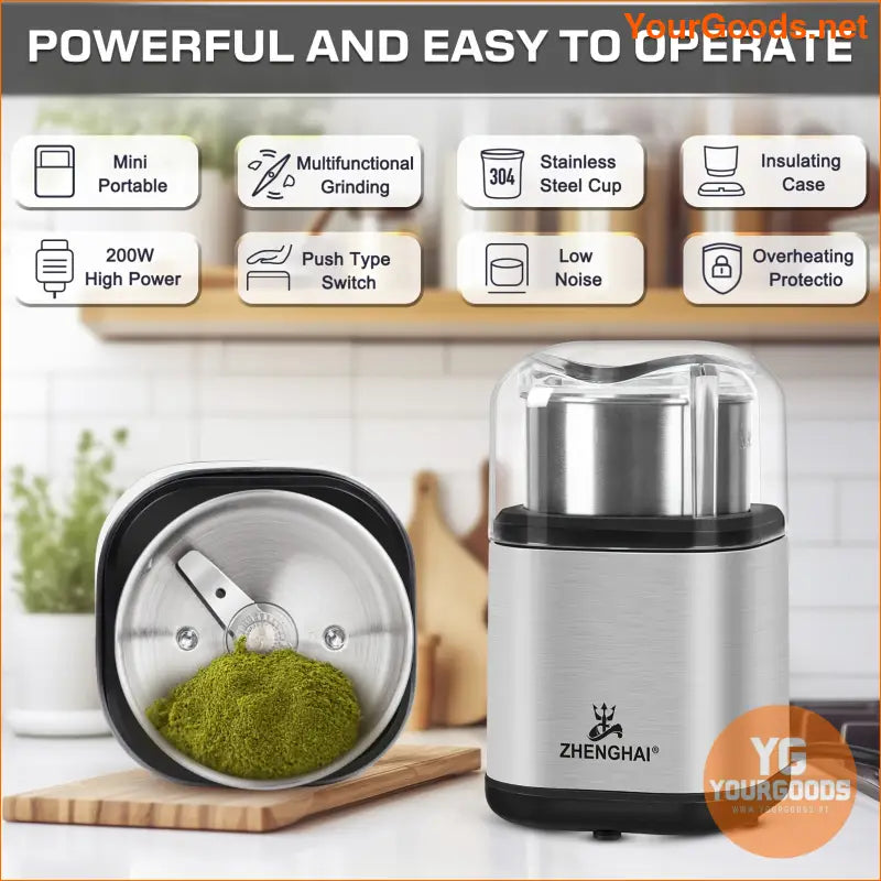 Electric Spice Grinder 200W Easy OnOff 28oz - YourGoods Online Shop