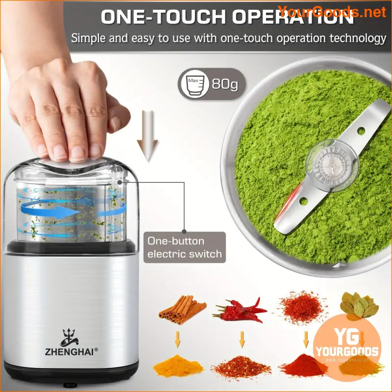 Electric Spice Grinder 200W Easy OnOff 28oz - YourGoods Online Shop