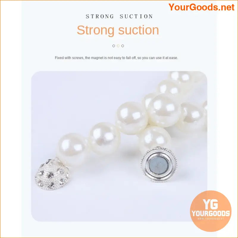 Elegant Faux Pearl Magnetic Curtain Tiebacks Set of 2 - YourGoods Online Shop