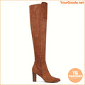 Elegant High Heeled Faux Suede ThighHigh Boots - YourGoods Online Shop