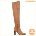 Elegant High Heeled Faux Suede ThighHigh Boots - YourGoods Online Shop