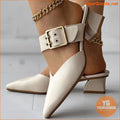 Elegant Mary Jane Point Toe Block Heels - YourGoods Online Shop