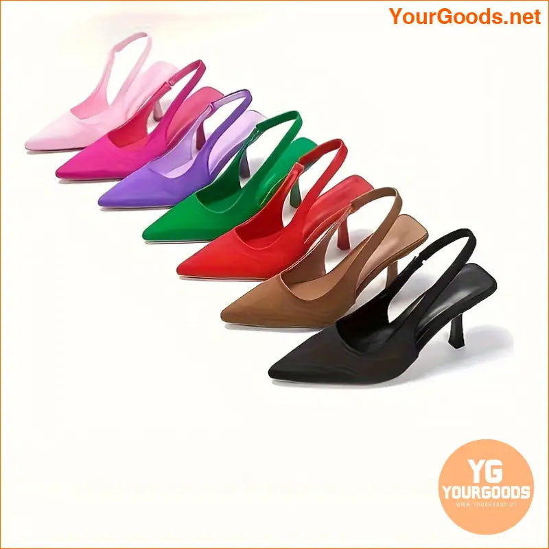 Elegant PointedToe Slingback Stilettos for Special Occasions - YourGoods Online Shop