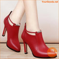 Elegant Ultrahigh Heel Pointed Toe Stiletto Booties - YourGoods Online Shop