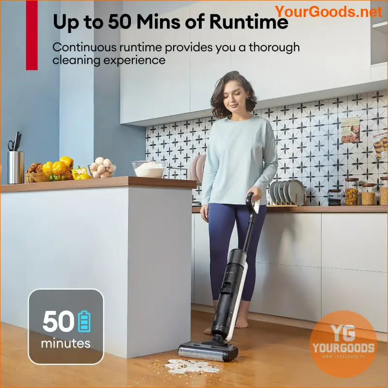 Elite Cordless Vacuum Mop with LCD Self Cleaning - YourGoods Online Shop